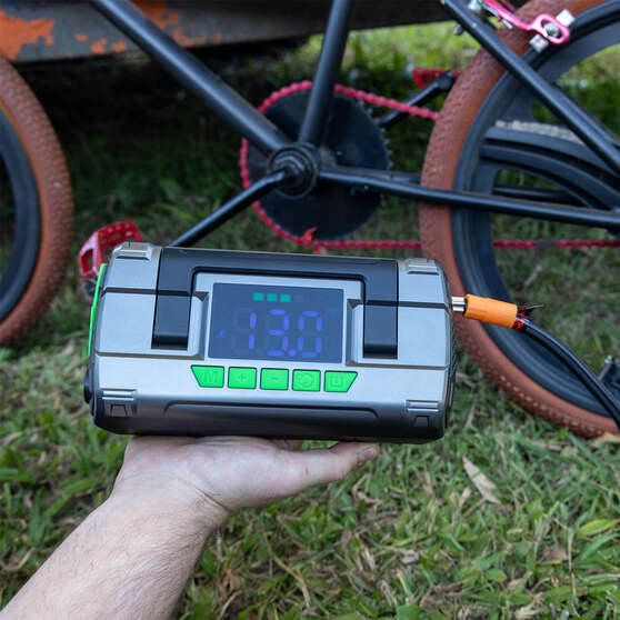 CAROSS T14 12V 2000A Smart Lithium Jump Starter With Built-in Air Compressor & 3 Mode LED Worklight, , scanz_hi-res