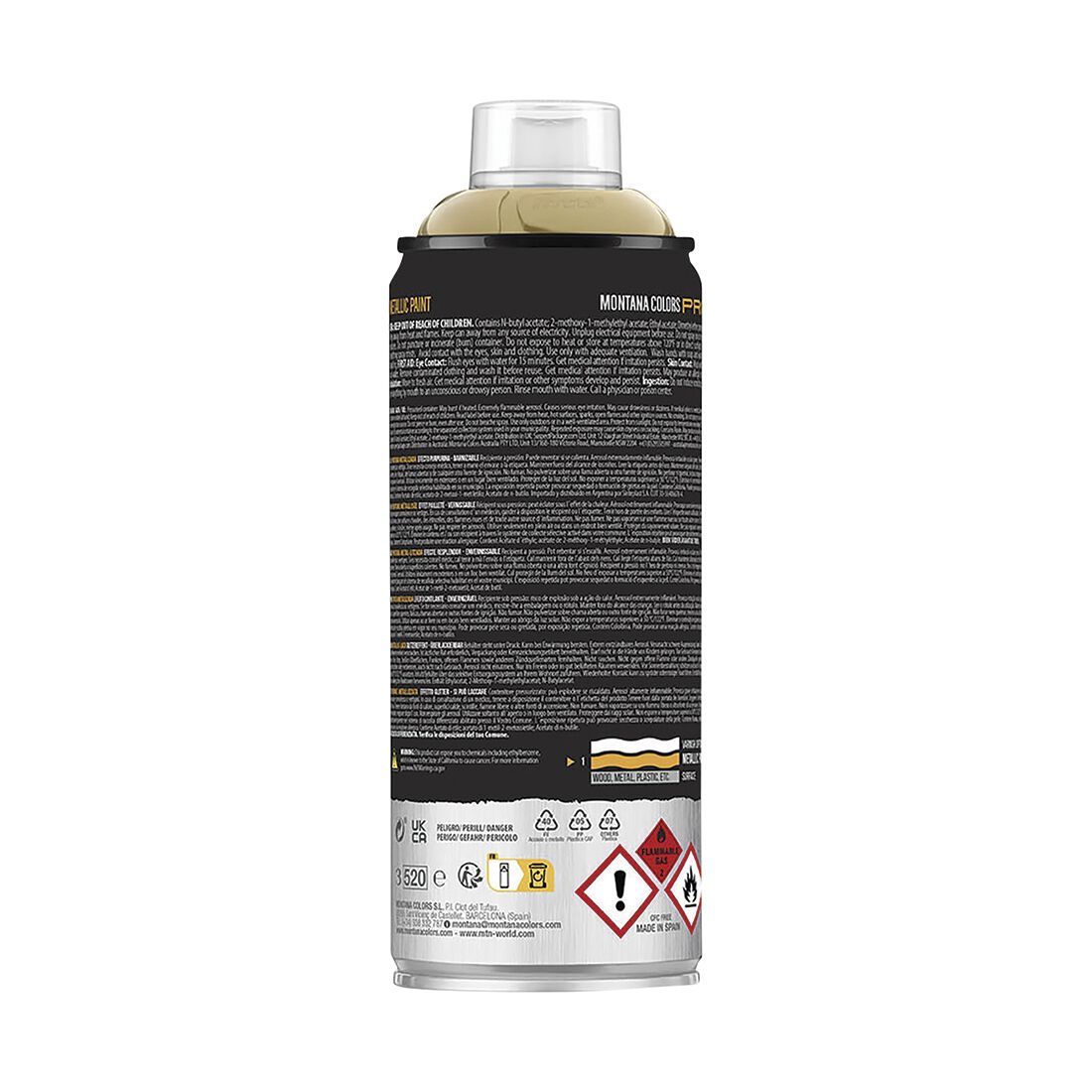 MTN Pro Metallic Gold Spray Paint 400mL, , scanz_hi-res