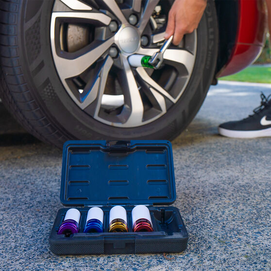 ToolPRO Impact Wheel Nut Socket Set 1/2" Drive Metric 5 Piece