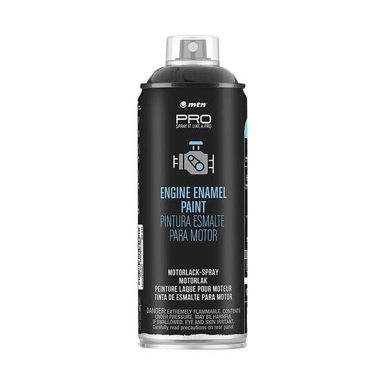 MTN PRO Engine Enamel Black Gloss 400ml Spray Paint, , scanz_hi-res