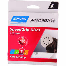 Norton 125mm Speed Grip Disc 180 Grit 5 Pack, , scanz_hi-res