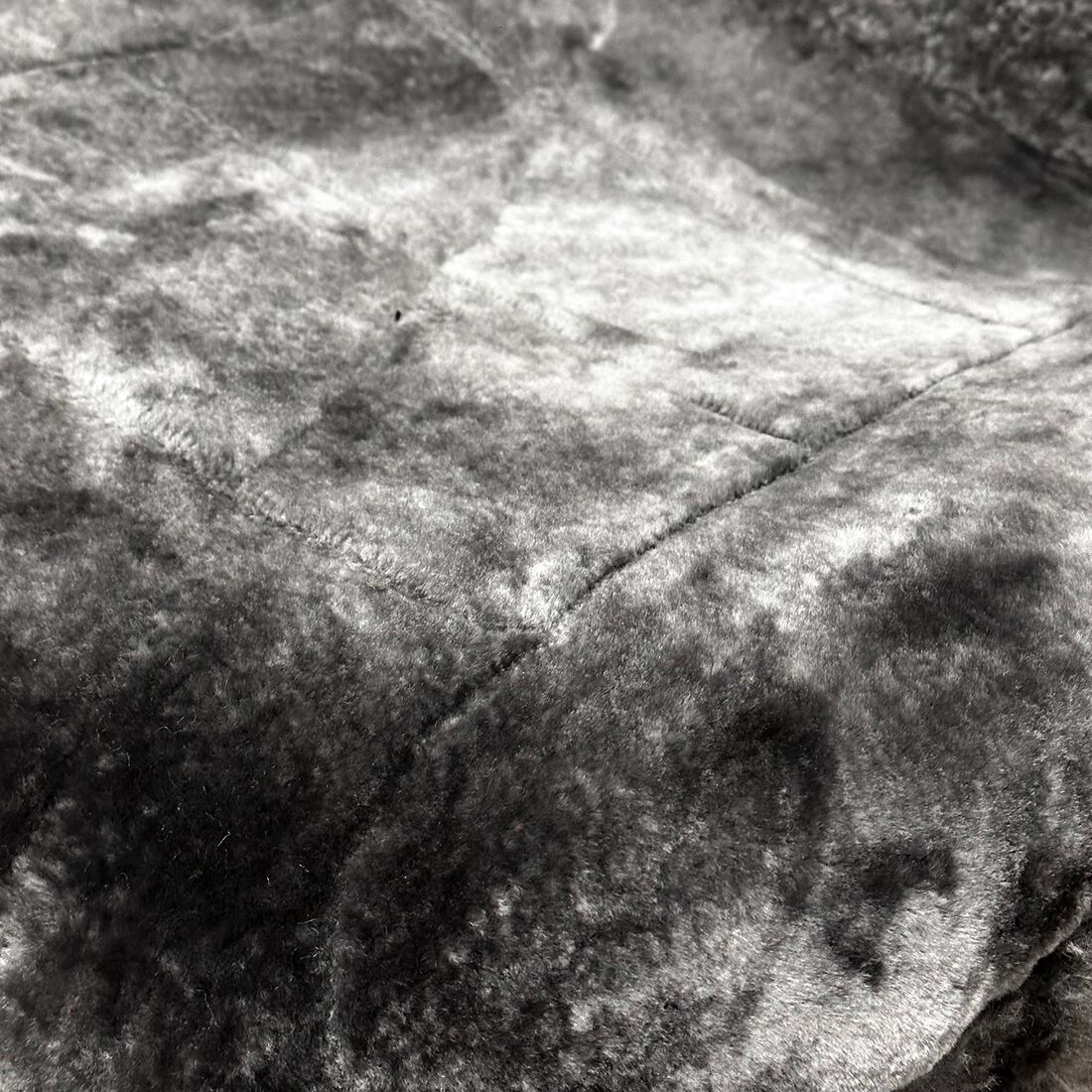 Silver CLOUDLUX Sheepskin Seat Covers - Slate Adjustable Headrests Size 30 Airbag Compatible, , scanz_hi-res