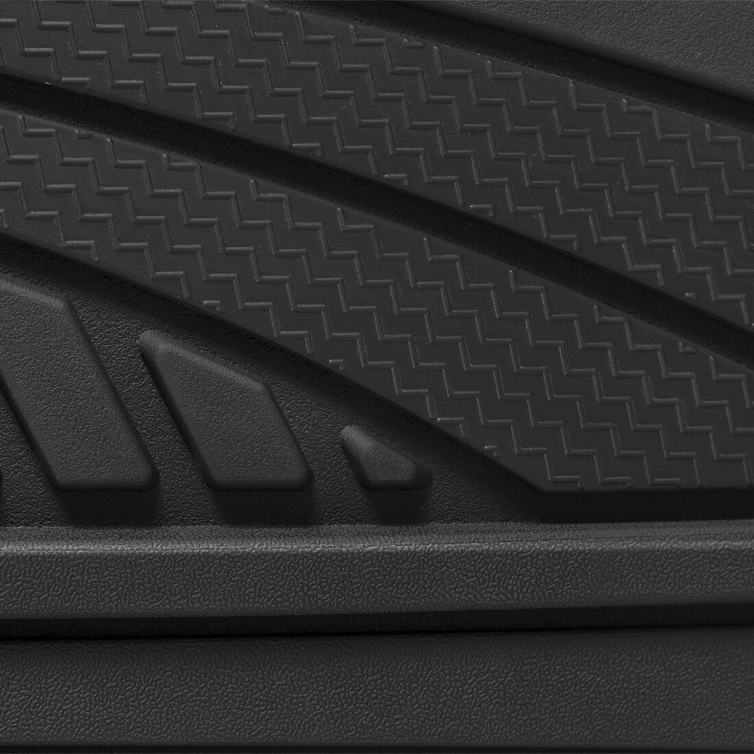 SCA Car Floor Mats PVC Rubber Heavy-Duty Trim Black Set of 4, , scanz_hi-res