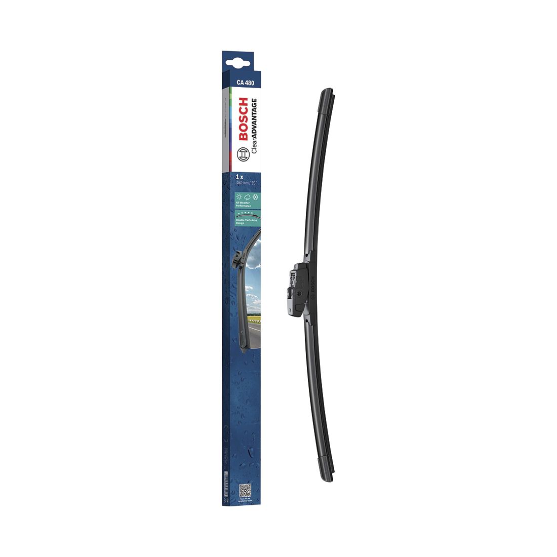 Bosch Clear Advantage Wiper Blade 480mm (19&quot;) Single - CA480, , scanz_hi-res