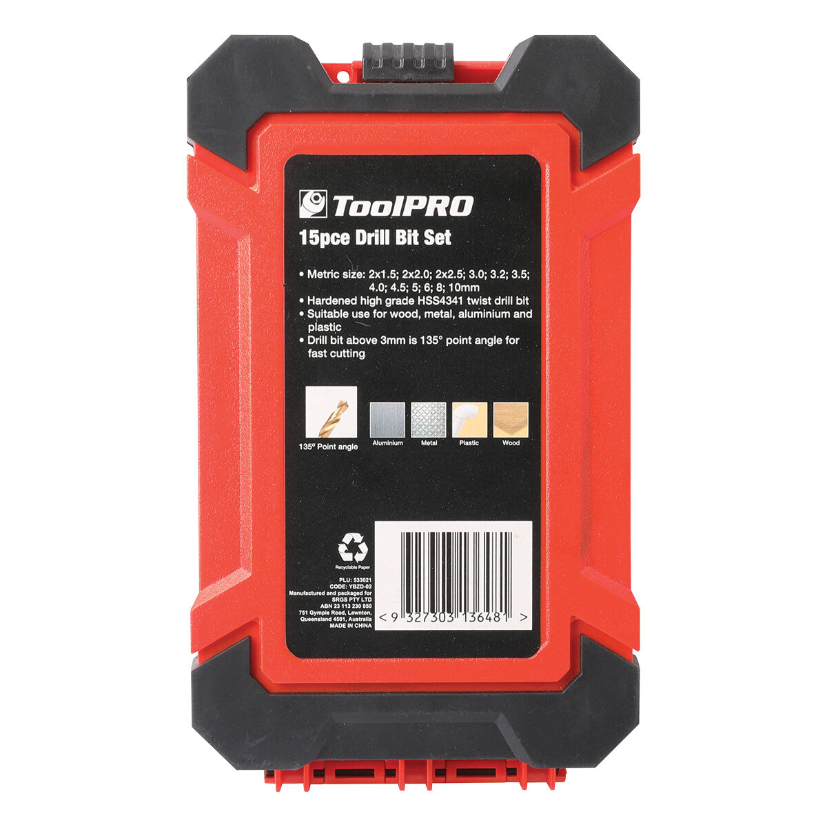 ToolPRO Drill Bit Set 15 Piece, , scanz_hi-res