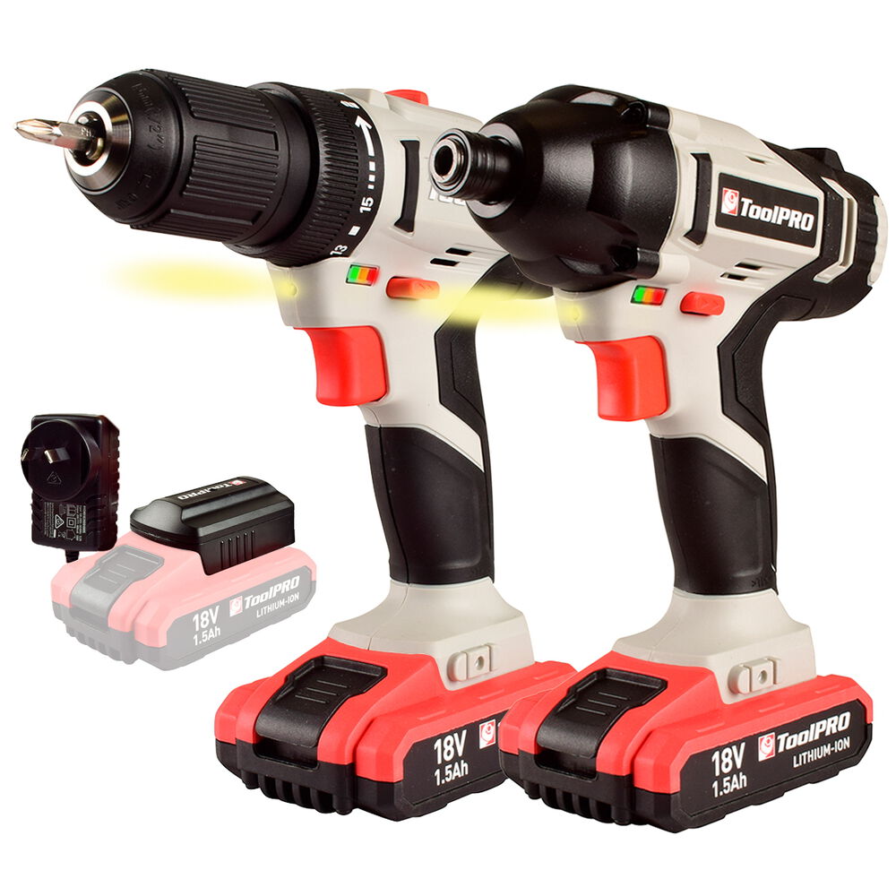 ToolPRO Drill and Impact Driver Kit 18V Supercheap Auto New Zealand