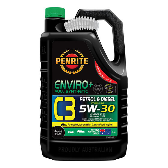 Penrite Enviro+ C-3 Engine Oil - 5W-30 5 Litre, , scanz_hi-res