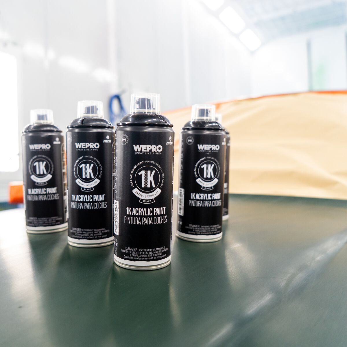 MTN 1K Acrylic Enamel Black Satin 400ml, , scanz_hi-res
