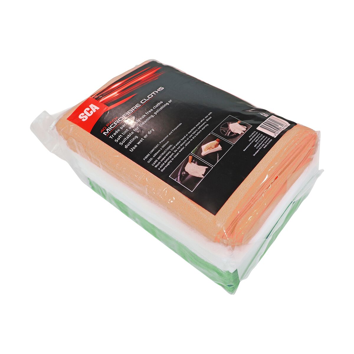 SCA Microfibre Cloths Trade 40 Pack, , scanz_hi-res