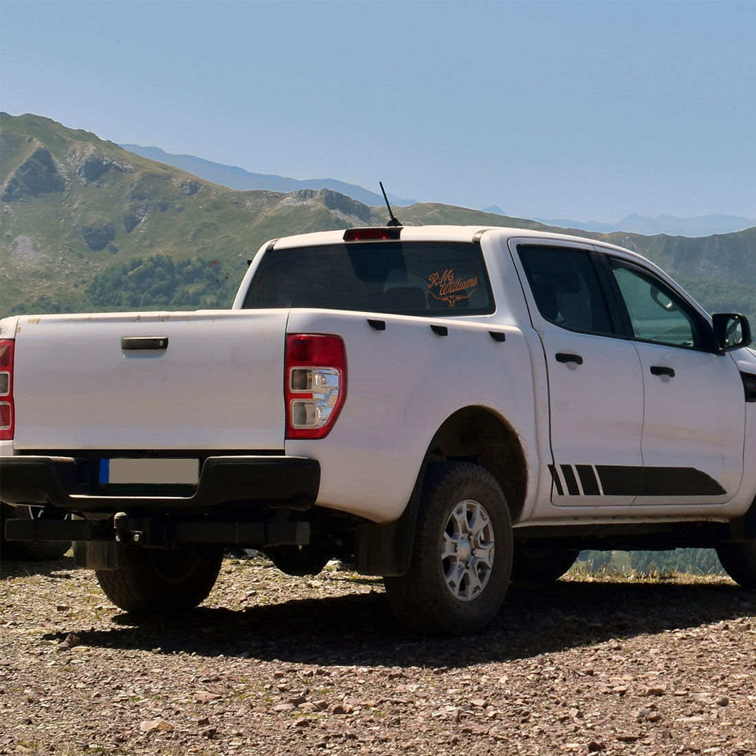 R.M.Williams Tan Script Sticker, , scanz_hi-res