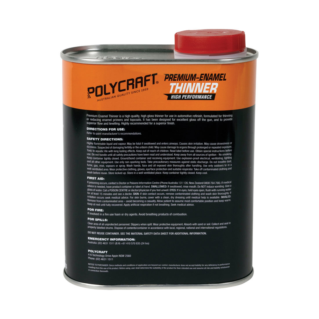 Polycraft Thinners Premium Enamel 1L, , scanz_hi-res