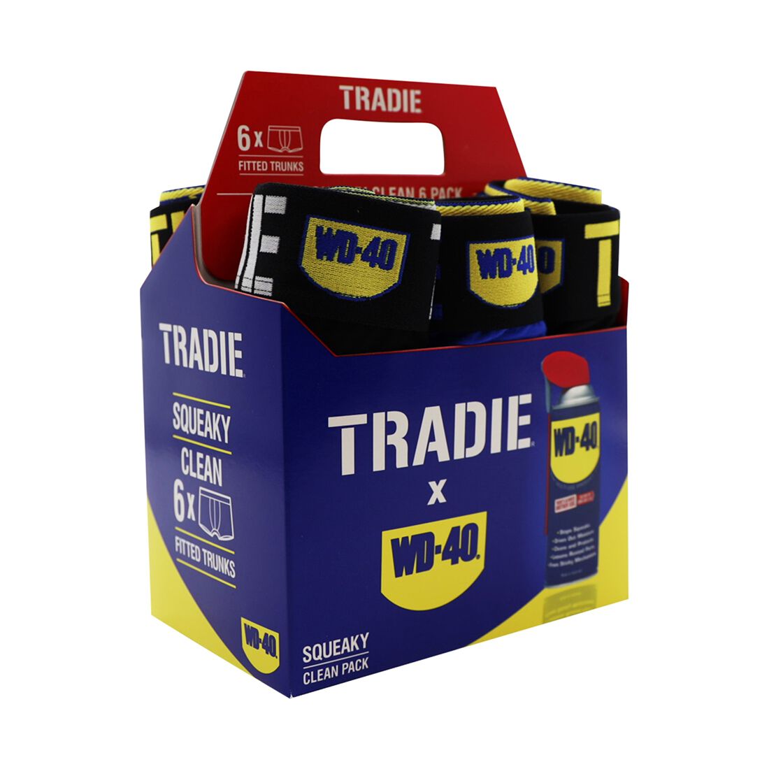 Tradie Trunks WD40 6 Pack Black S, , scanz_hi-res