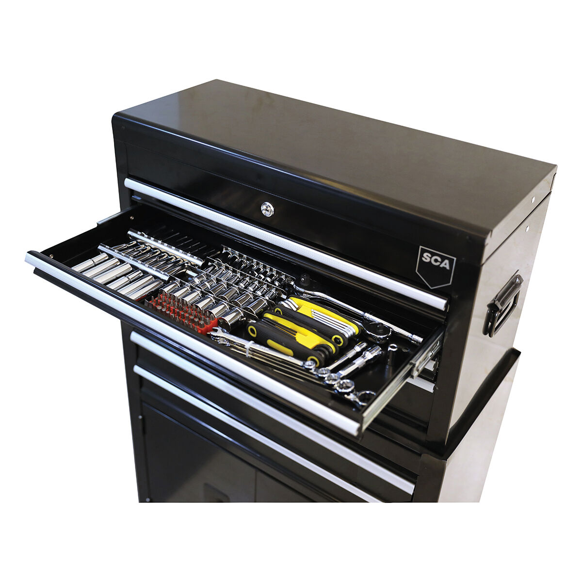 SCA 142 Piece Tool Kit With Cabinet, , scanz_hi-res