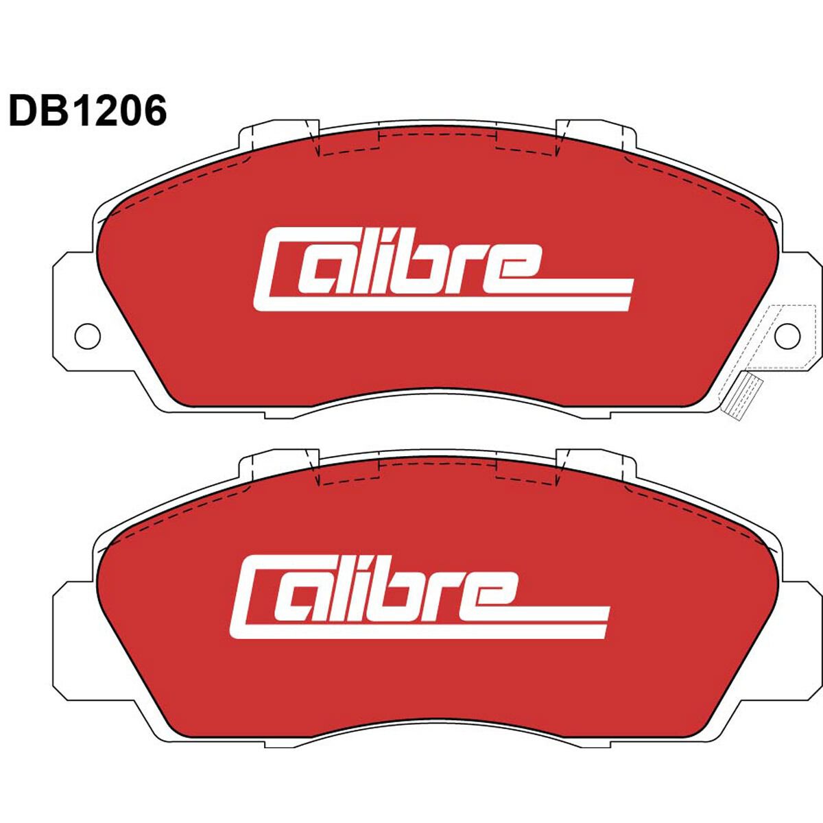 Calibre Disc Brake Pads DB1206CAL, , scanz_hi-res