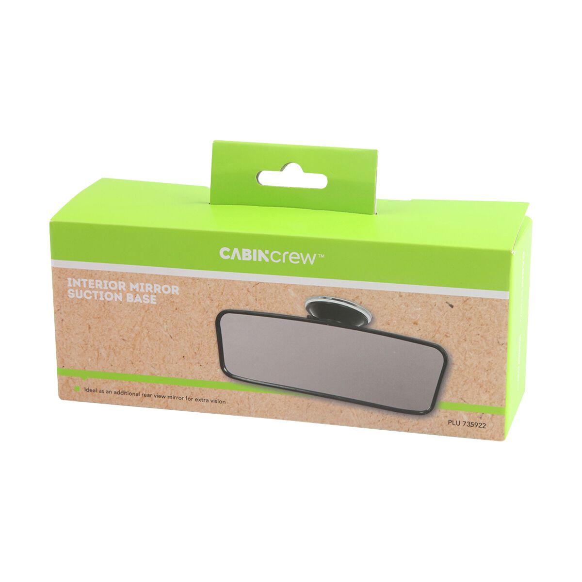 Cabin Crew Interior Mirror with Suction Base 18.5x6cm, , scanz_hi-res
