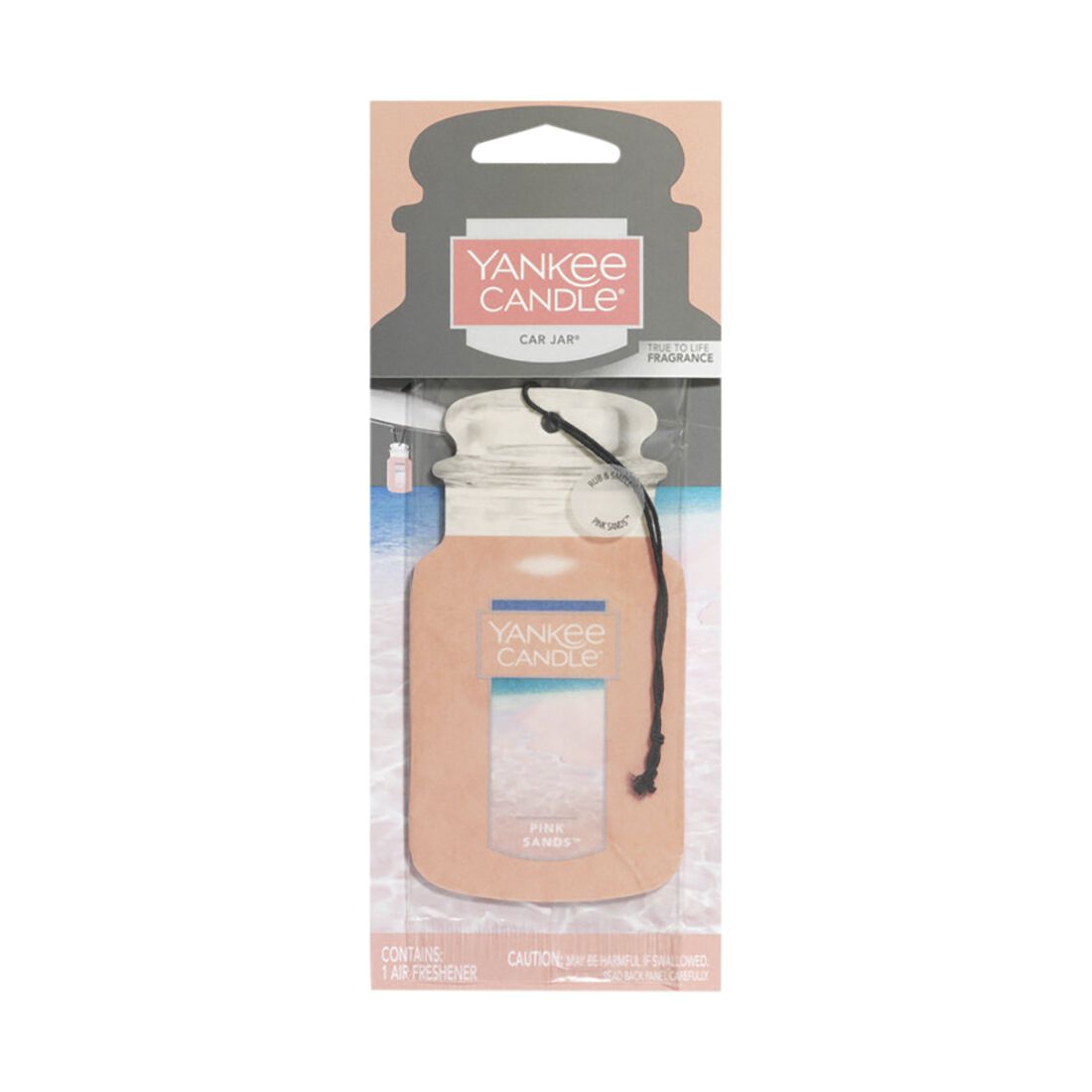 Yankee Candle Car Jar Air Freshener - Pink Sands 1 Pack, , scanz_hi-res