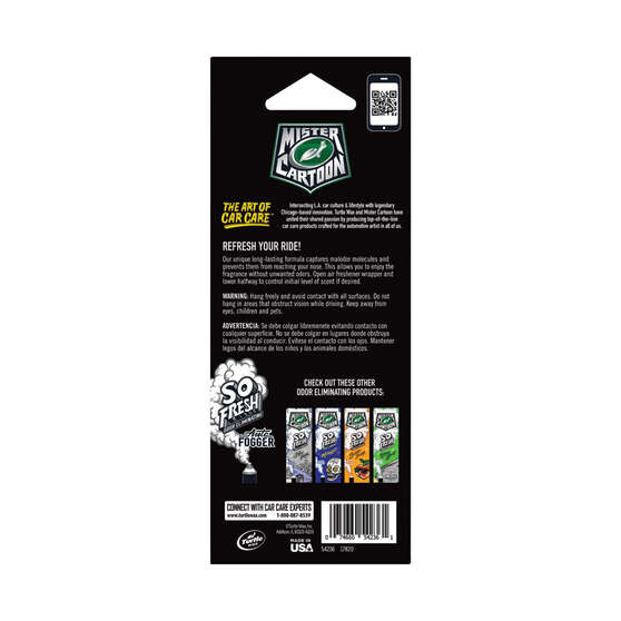 Turtle Wax x Mister Cartoon Air Freshener Dreamer 3 Pack, , scanz_hi-res