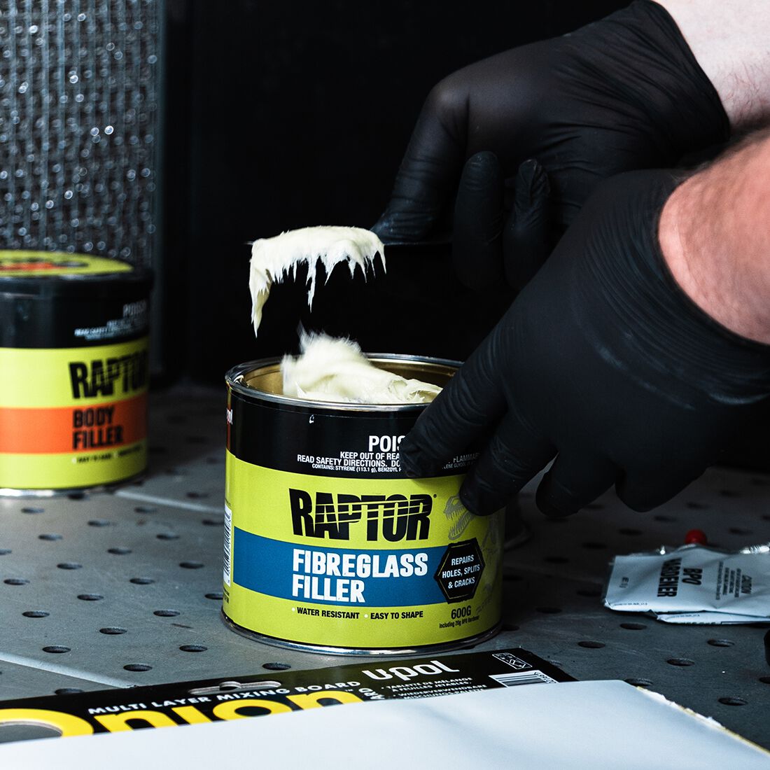 Raptor Fibreglass Filler 600g, , scanz_hi-res