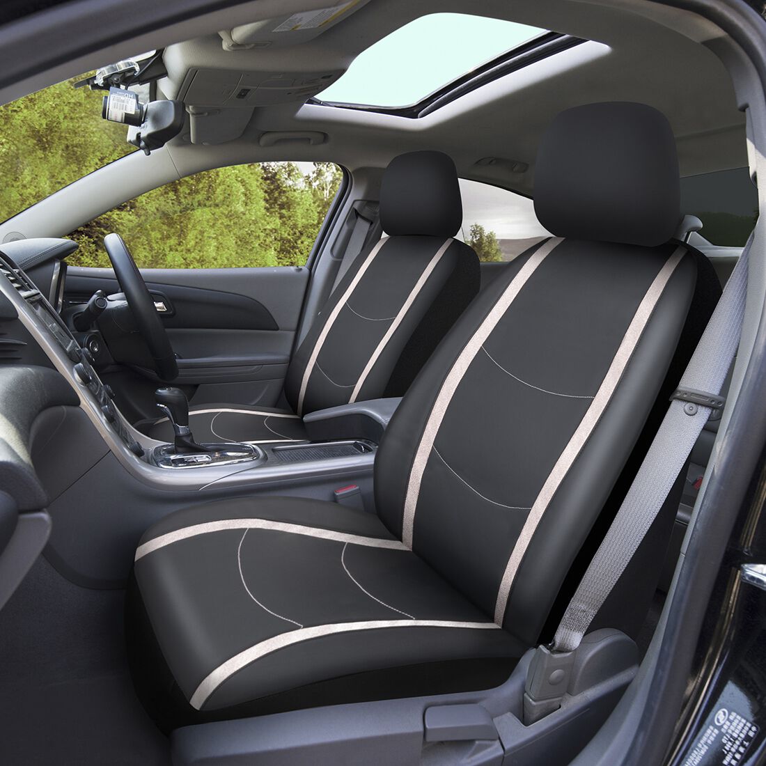 SCA Leather Look Seat Cover Pink Shimmer, , scanz_hi-res