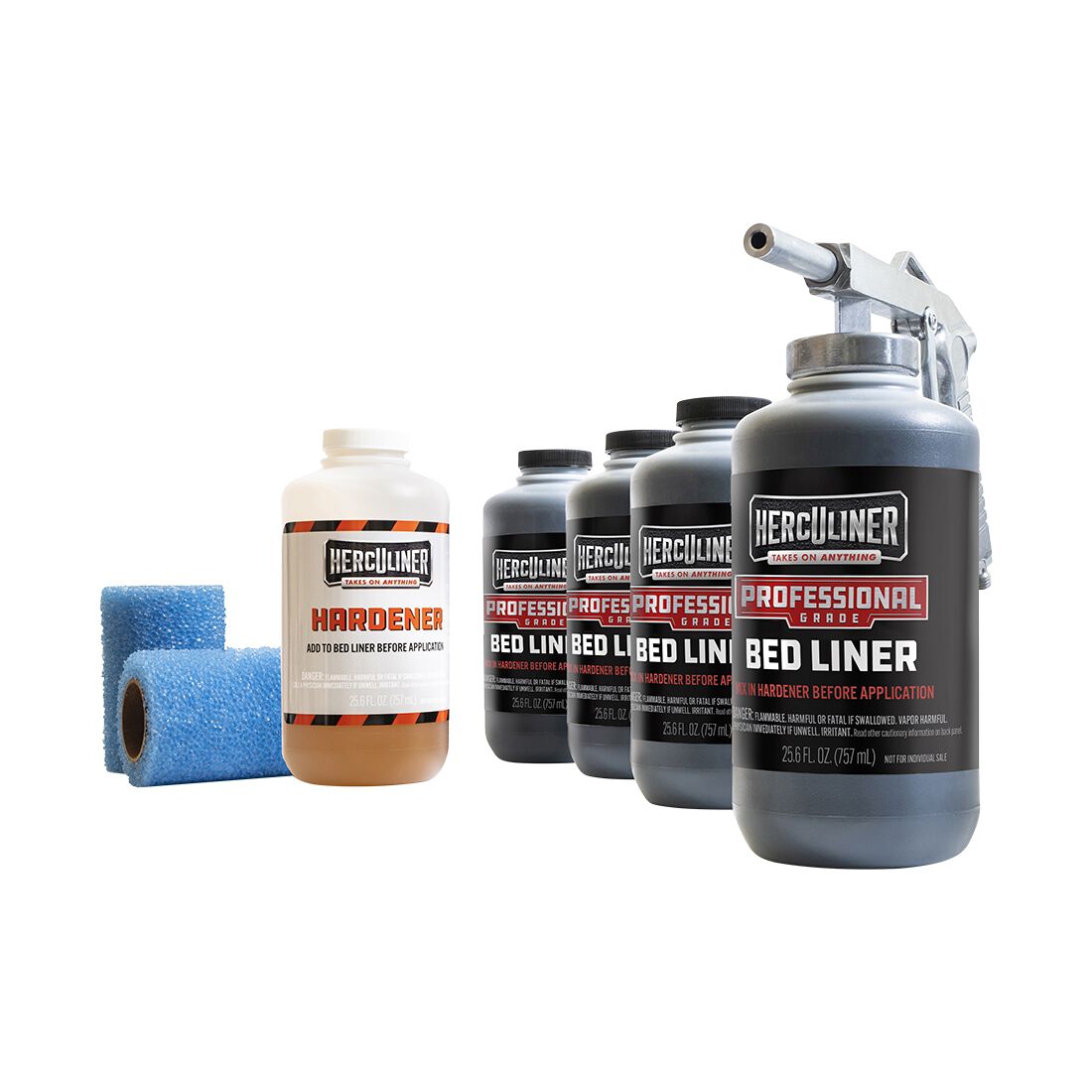 Herculiner Bed Liner Protective Coating Pro Kit 3.78 Litres, , scanz_hi-res