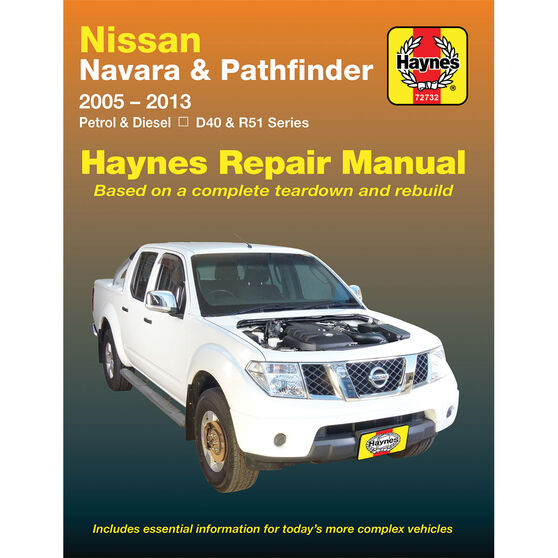 Haynes Car Manual Nissan Navara, Pathfinder, 2005-2015 - 72732, , scanz_hi-res