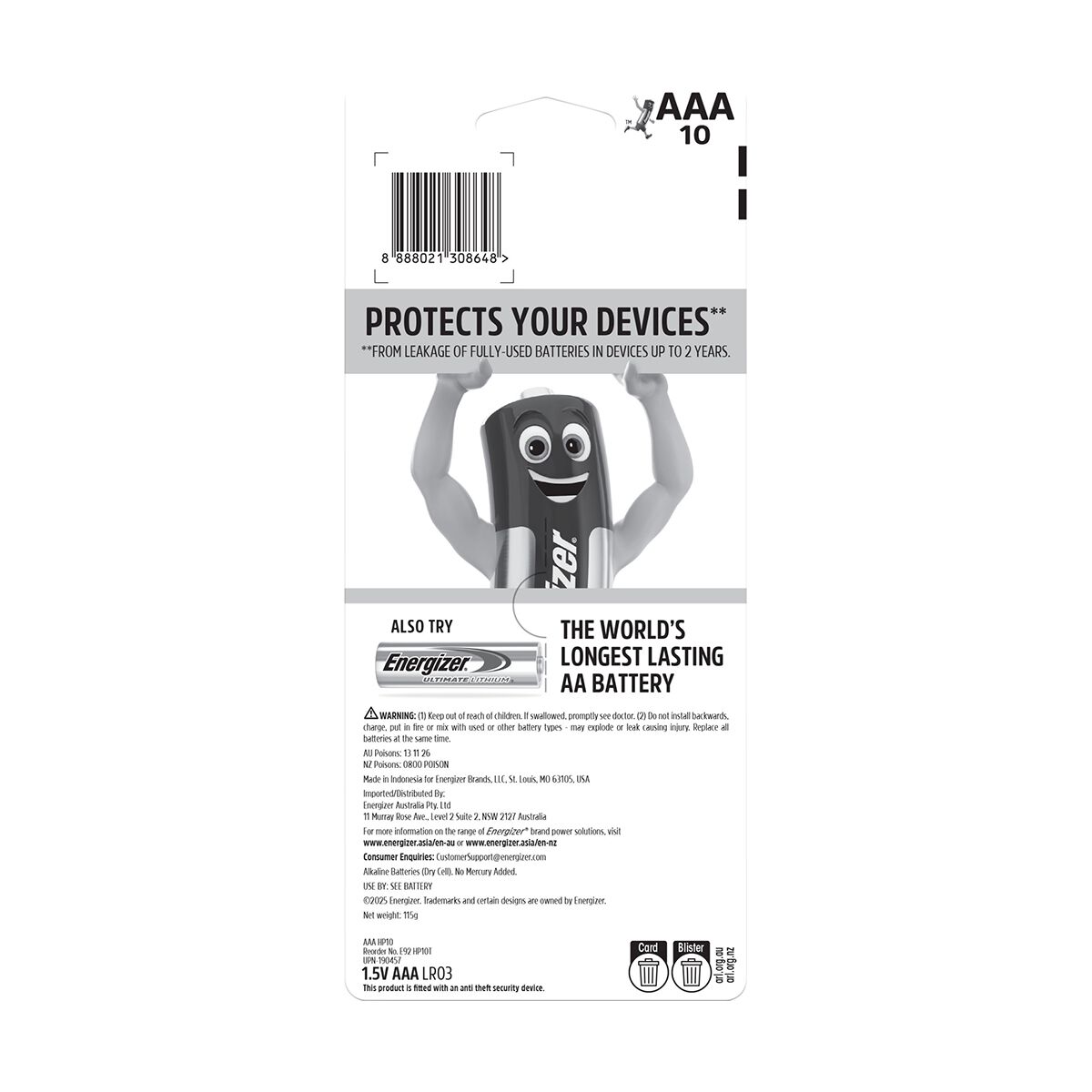 Energizer Max AAA 10pk, , scanz_hi-res