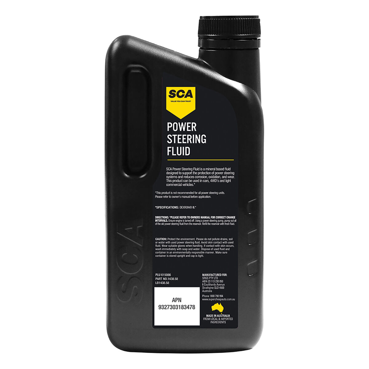 SCA Power Steering Fluid 1 Litre, , scanz_hi-res