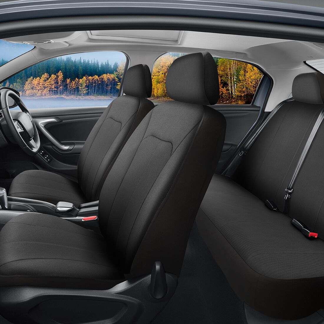 SCA Mesh Seat Covers Set Black, Adjustable Headrests, Airbag Compatible, Size 30A&06H, , scanz_hi-res