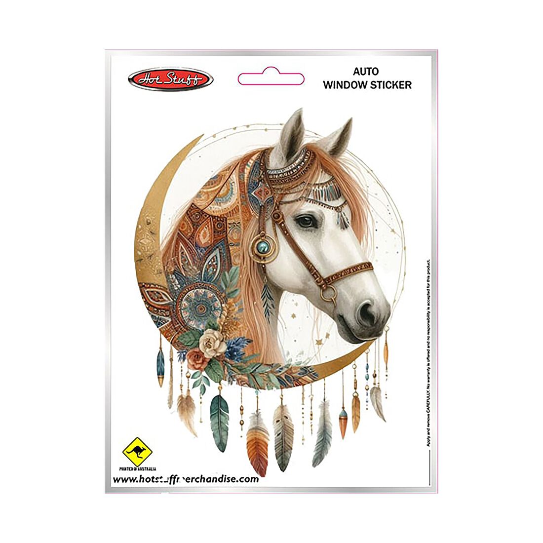 Sticker Boho Horse Feathers, , scanz_hi-res