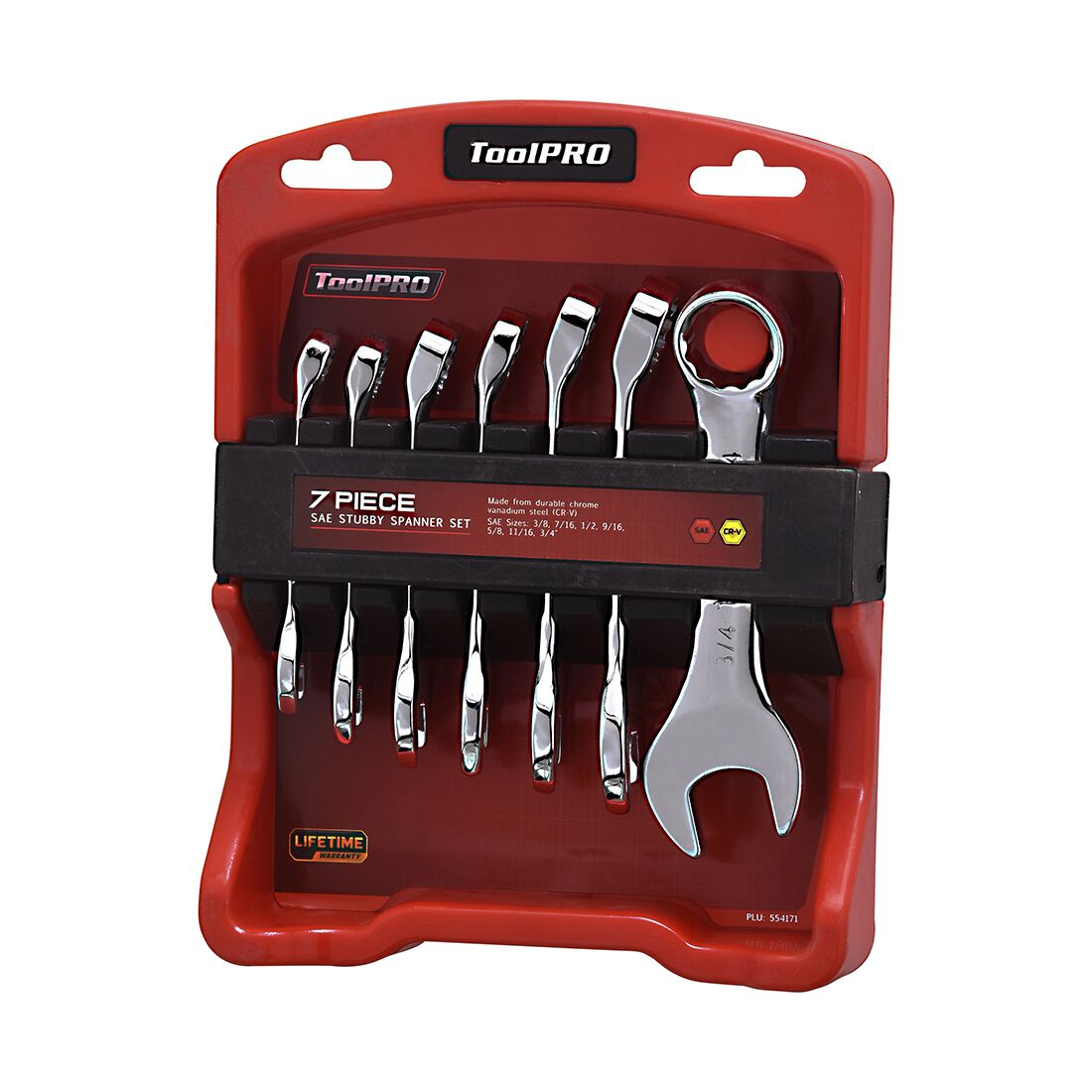 ToolPRO Spanner Set Stubby SAE 7 Piece, , scanz_hi-res