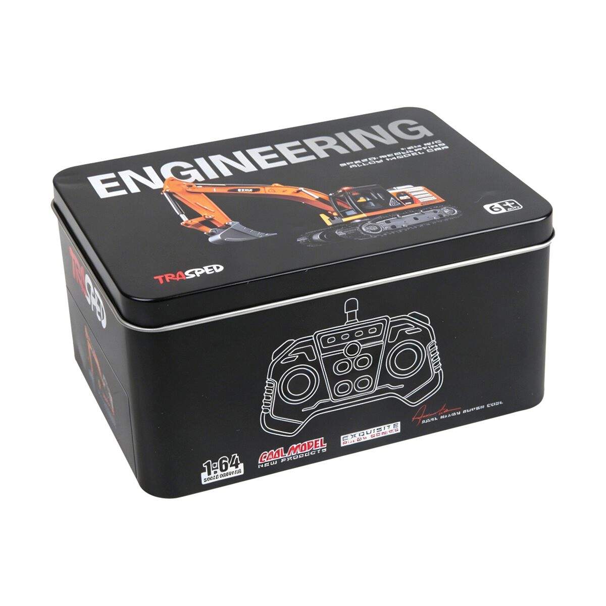 Remote Control 1:64 Excavator with Storage Box, , scanz_hi-res