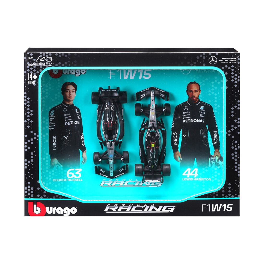 Mercedes F1 1:43 Die Cast 2 Pack, , scanz_hi-res