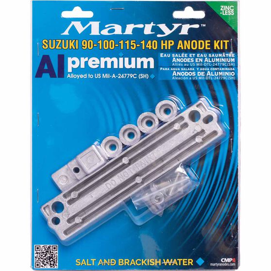 Martyr Alloy Outboard Anode Kit - CMSZ90140KITA, , scanz_hi-res