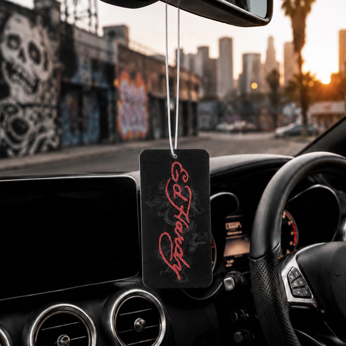 Ed Hardy Red Logo Air Freshener Card - Strawberry, , scanz_hi-res