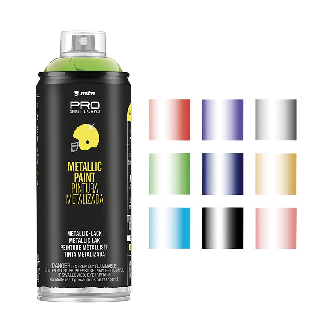MTN Pro Metallic Green Spray Paint 400mL, , scanz_hi-res