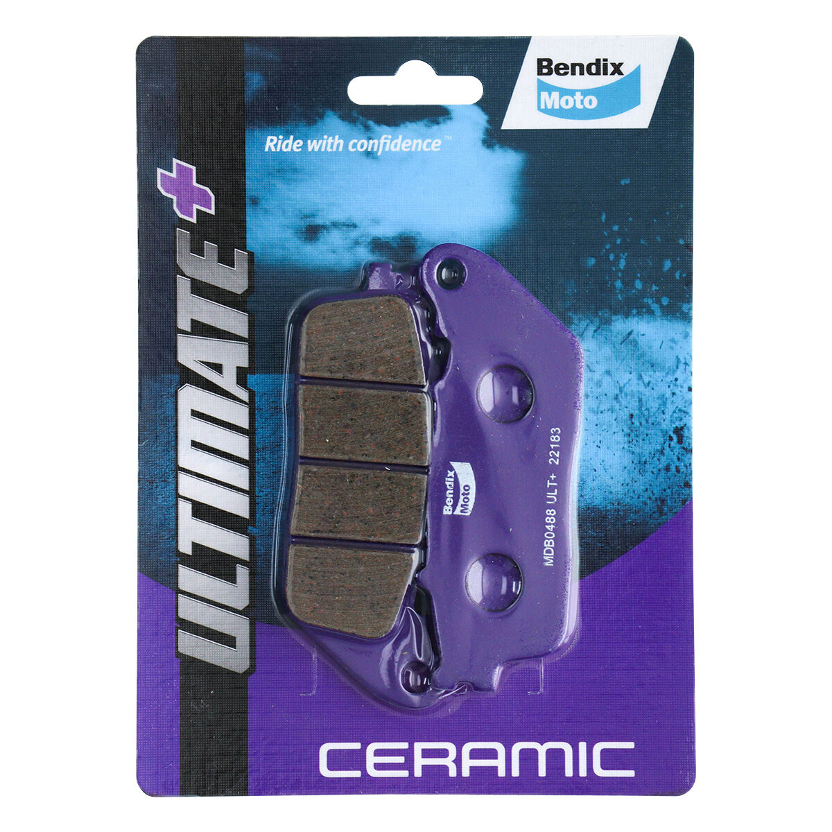 Bendix Ultimate+ Motorcycle Disc Brake Pads - MDB0488-ULT+, , scanz_hi-res