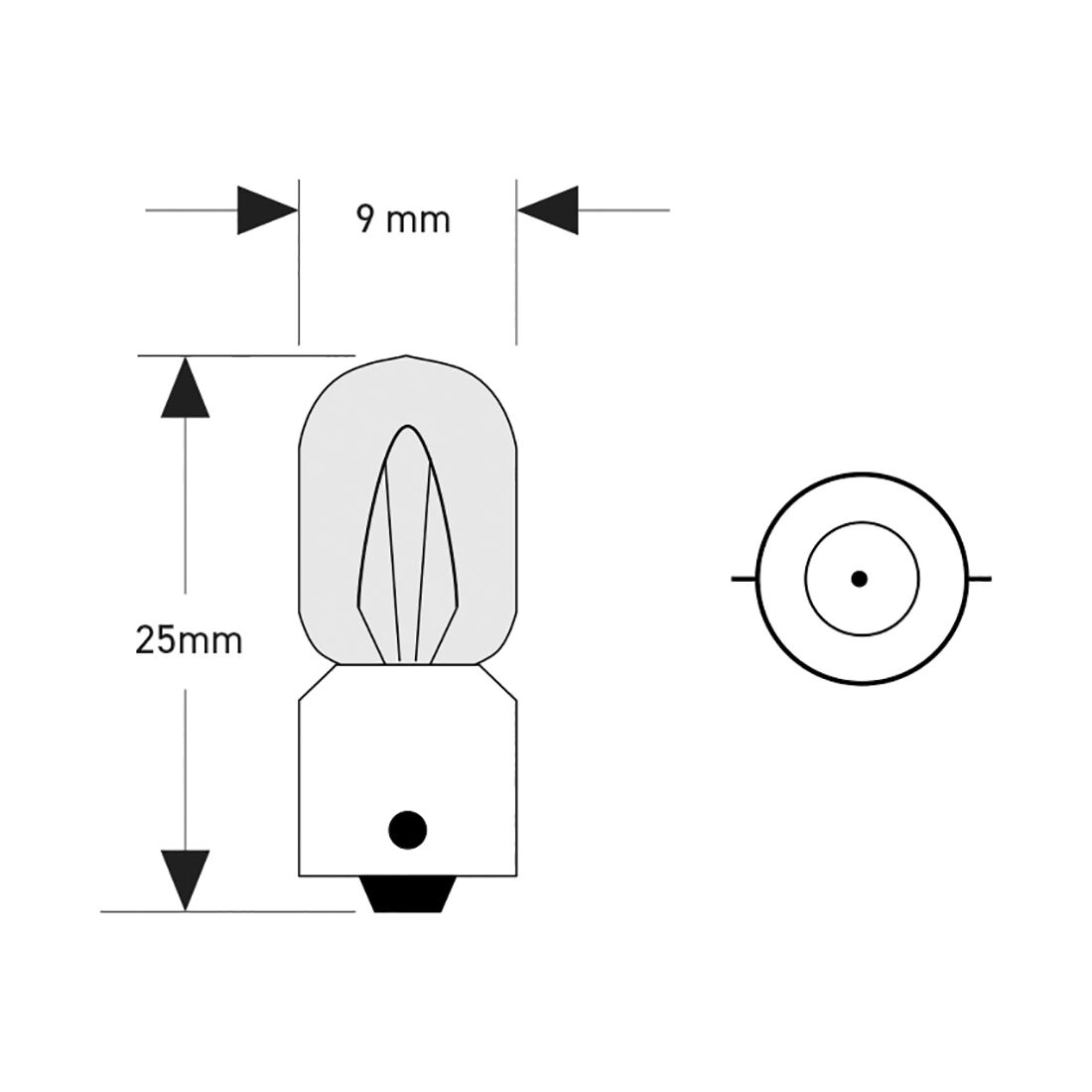 SCA Incandescent Globe - T8.5 12V 4W - 2 Pack, , scanz_hi-res