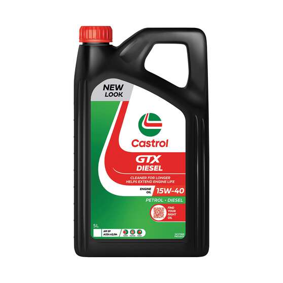 Castrol GTX Diesel Engine Oil - 15W-40, 5 Litre, , scanz_hi-res