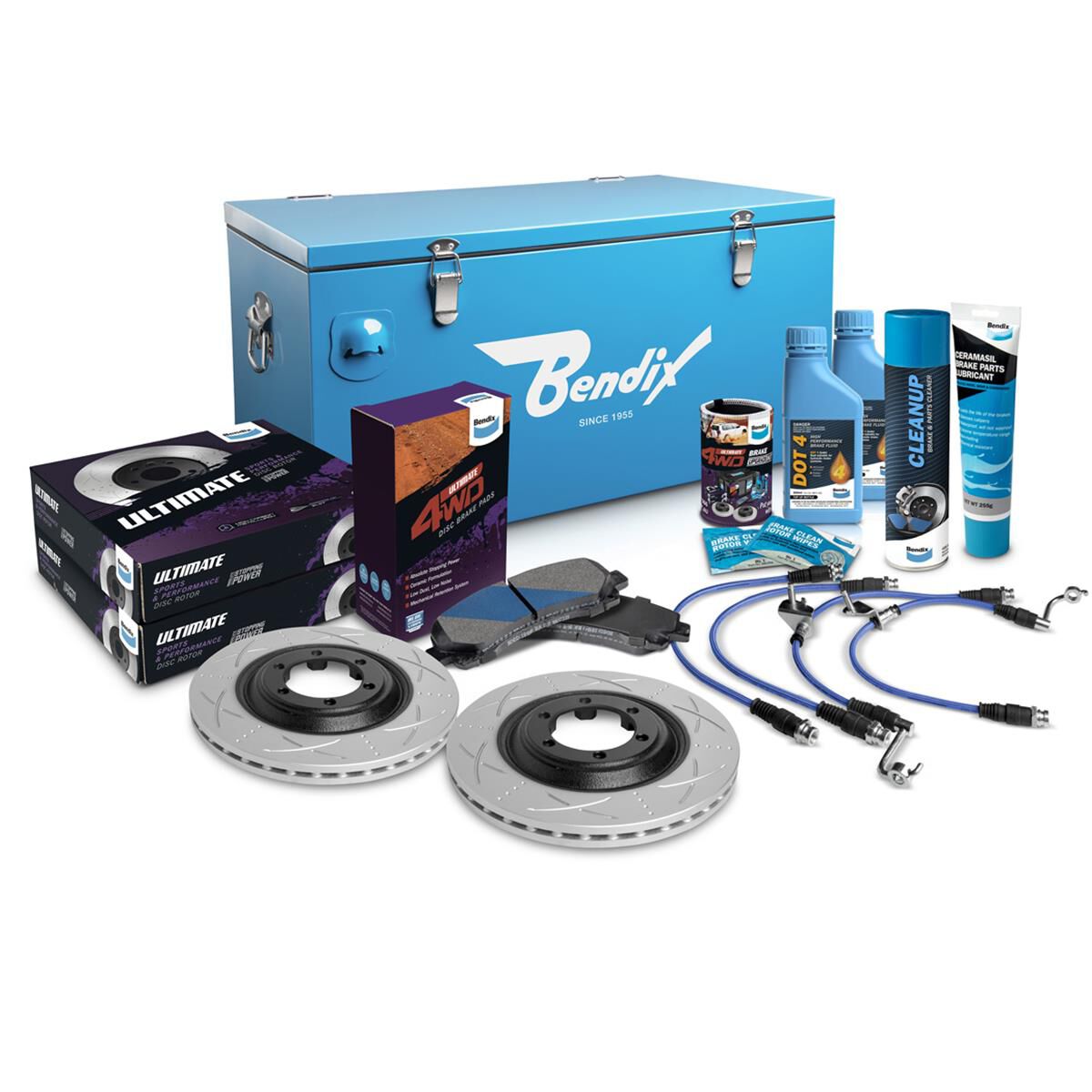 Bendix Ultimate 4WD Brake Upgrade Kit U4WD-BUK10+2, , scanz_hi-res