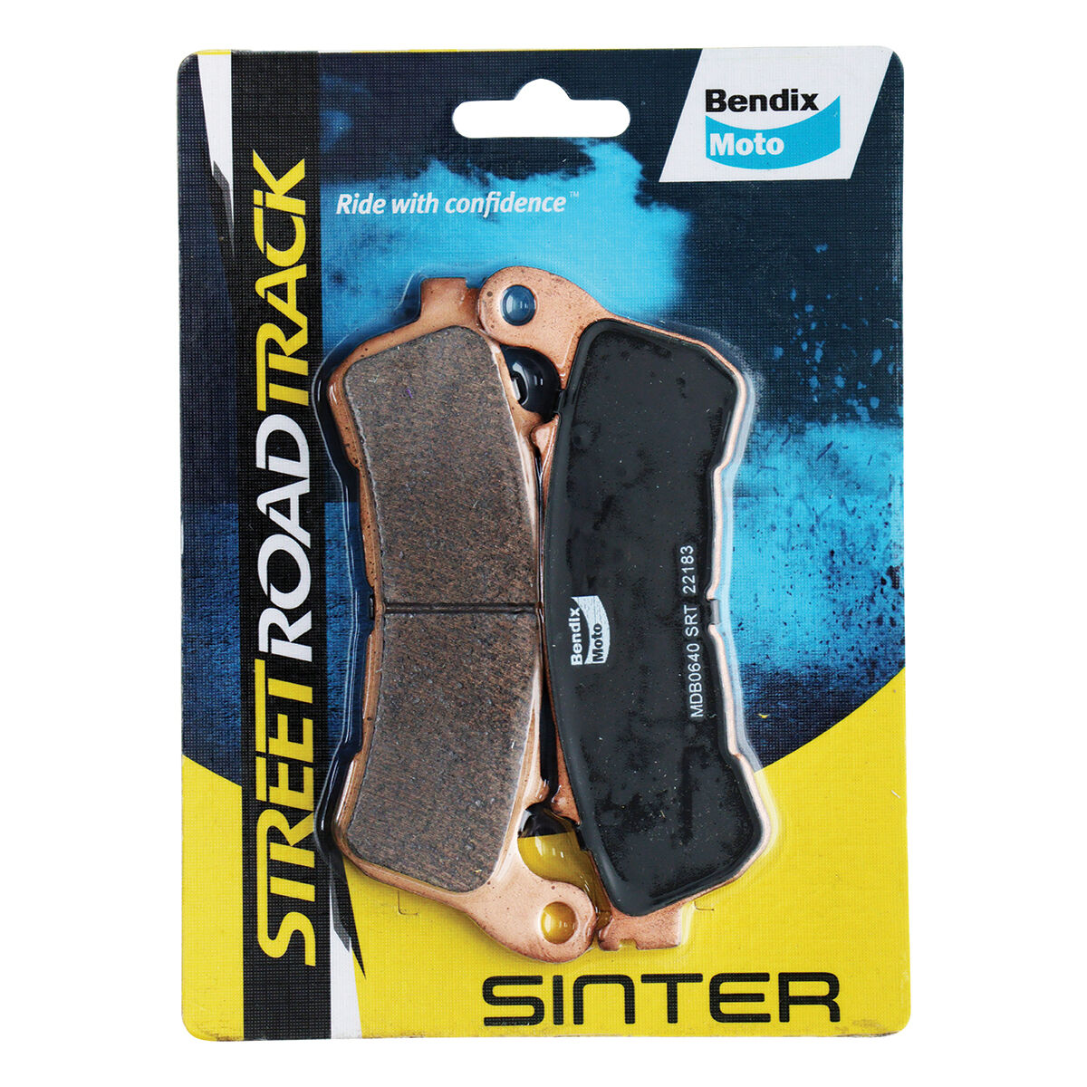 Bendix Street Road Track Motorcycle Disc Brake Pads - MDB0640-SRT, , scanz_hi-res