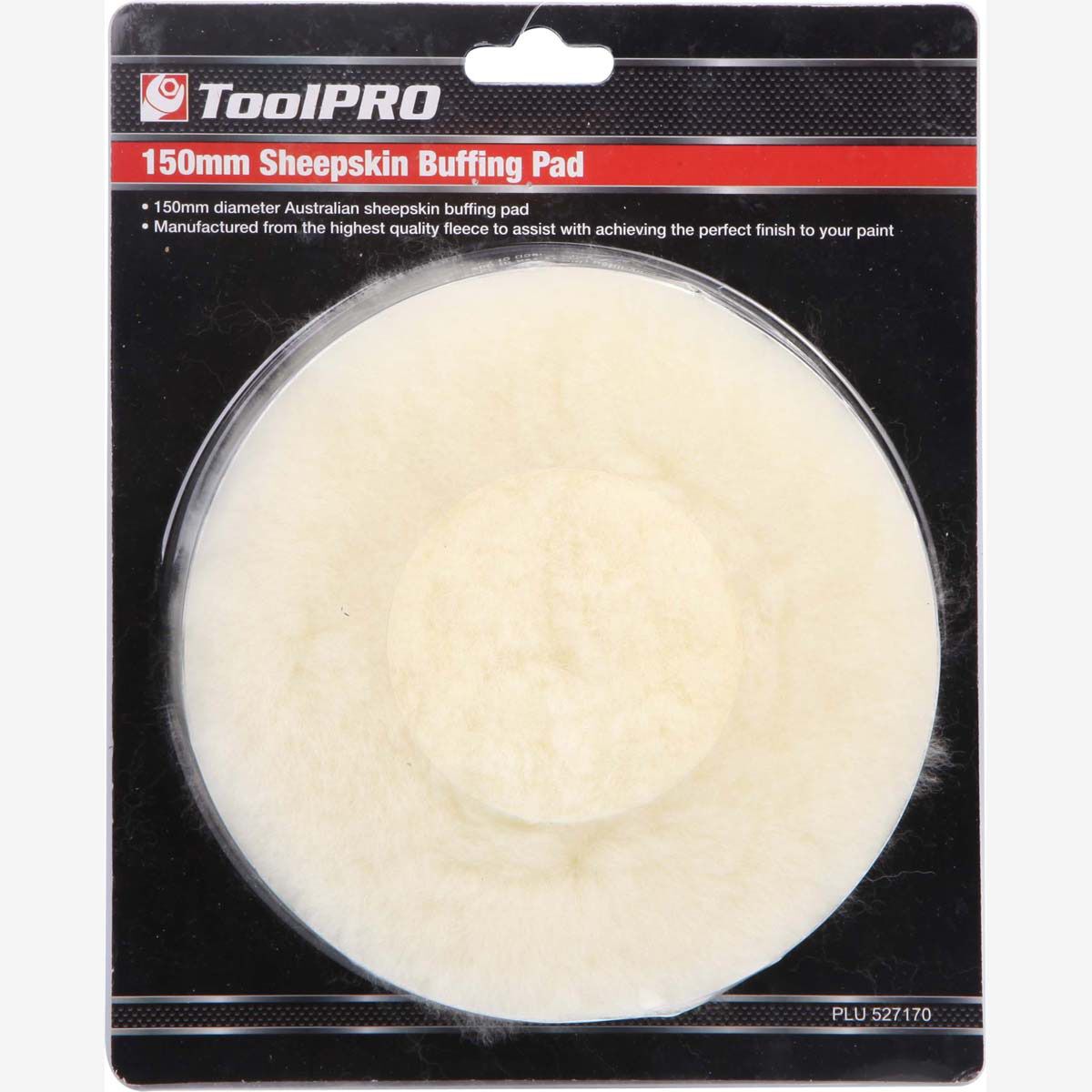 ToolPRO Sheepskin Buff Pad 150mm 6 Inch, , scanz_hi-res