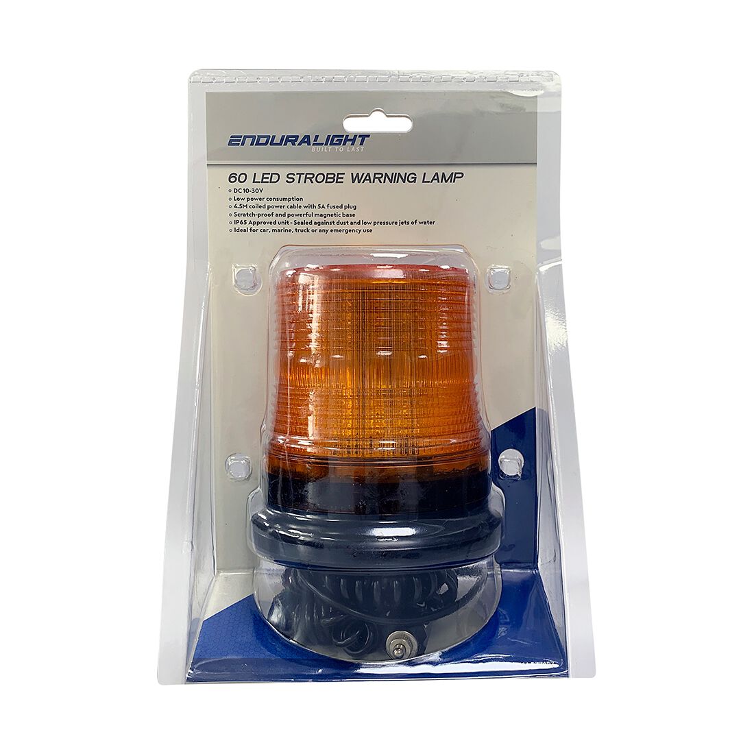 Enduralight Amber Warning Lamp - 60 LED Magnetic Base, , scanz_hi-res