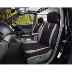 SCA Mesh Seat Covers - Black and Grey Adjustable Headrests Size 30 Front Pair Airbag Compatible, , scanz_hi-res