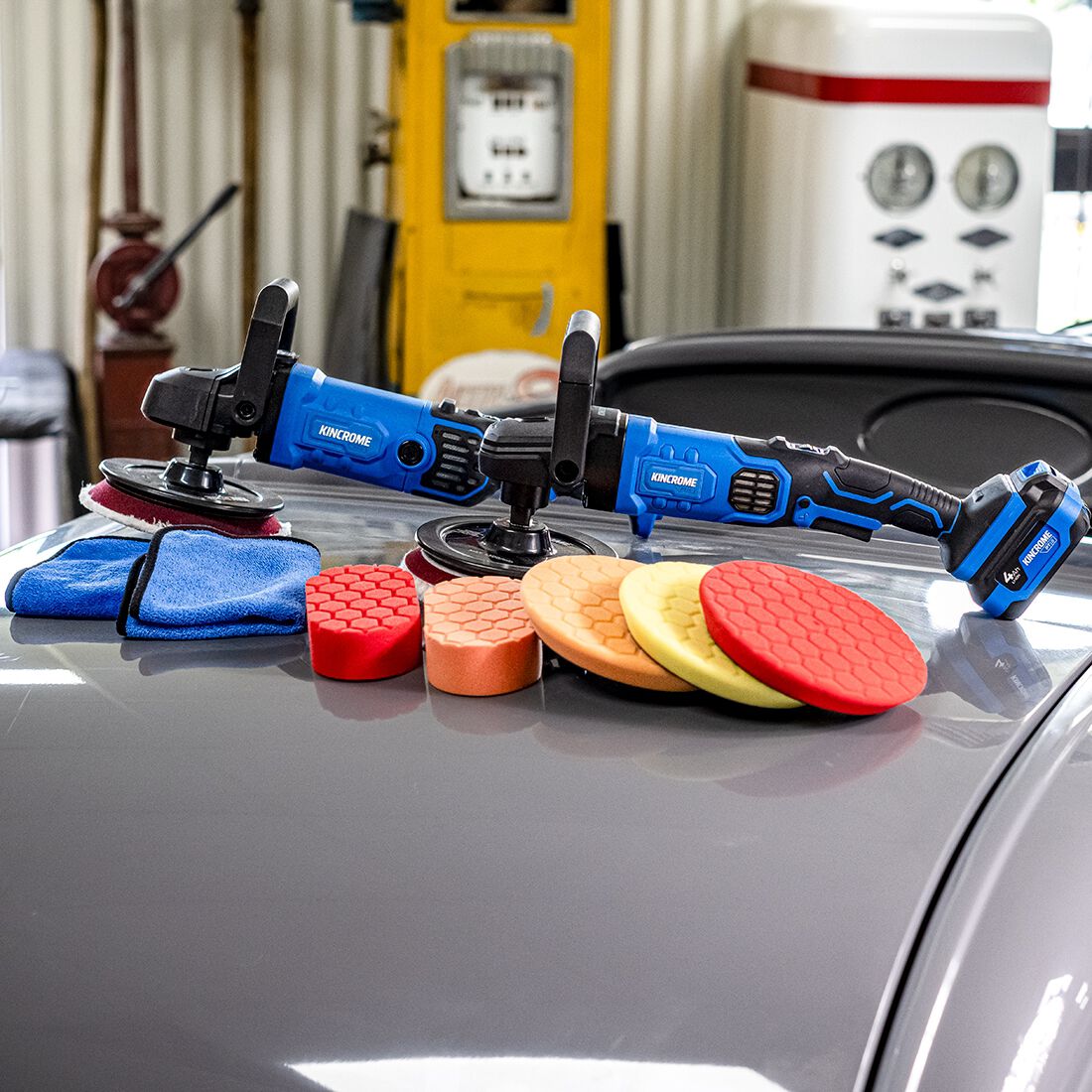 Kincrome Polisher Pad Set 4 Piece, , scanz_hi-res