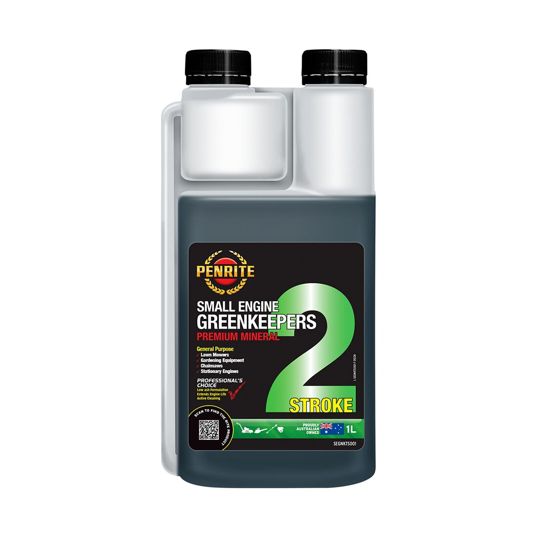 Penrite Greenkeepers 2 Stroke Lawnmower Oil - 1 Litre, , scanz_hi-res