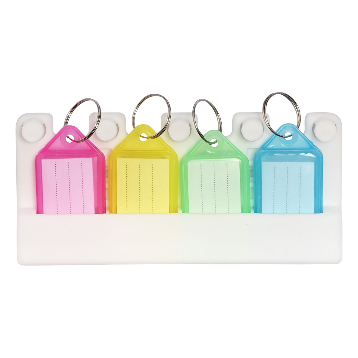 SCA Tag Keyring Set With Holder 4 Pack Multi-Coloured, , scanz_hi-res