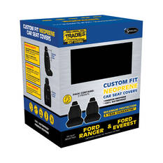 Getaway Neoprene Ready Made Seat Covers Front Pair Black suits Ranger, , scanz_hi-res