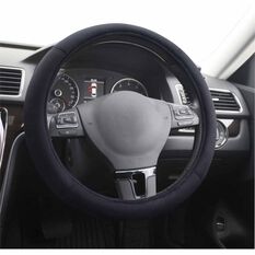 SCA Steering Wheel Cover - Suede Velour, Black, , scanz_hi-res
