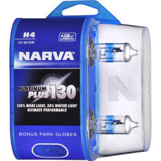 Narva Platinum Plus 130 Headlight Globe H4 12V 60/55W, , scanz_hi-res