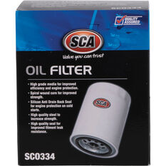 SCA Oil Filter SCO334 (Interchangeable with Z334), , scanz_hi-res